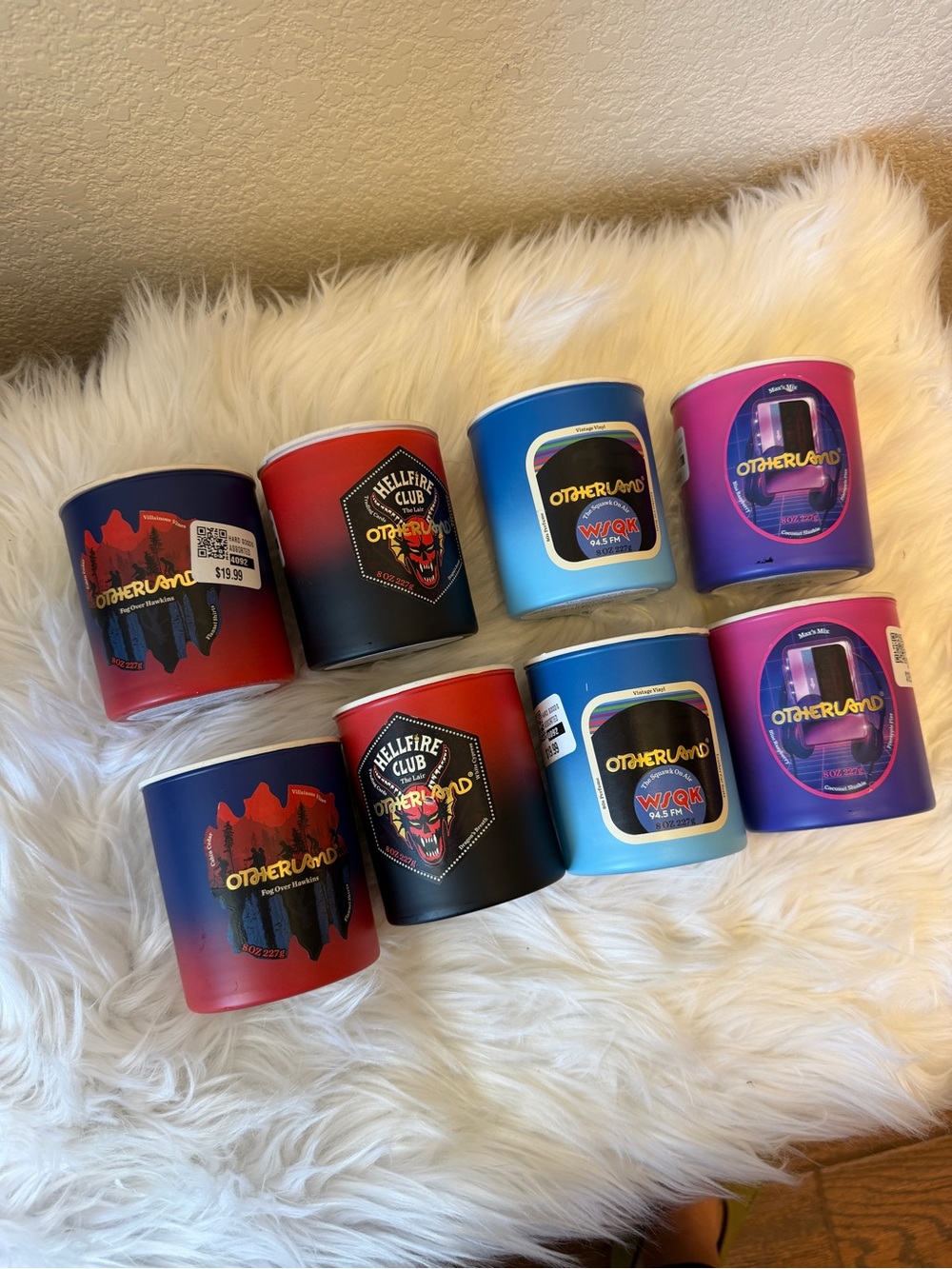 Set of 8: Otherland Stranger Things Candle Max’s Mix The Lair Hellfire Club